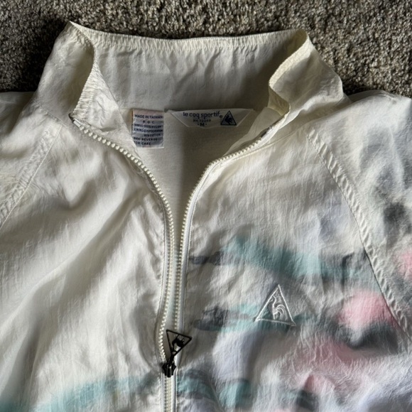 Vintage White Windbreaker Jacket - Picture 6 of 8